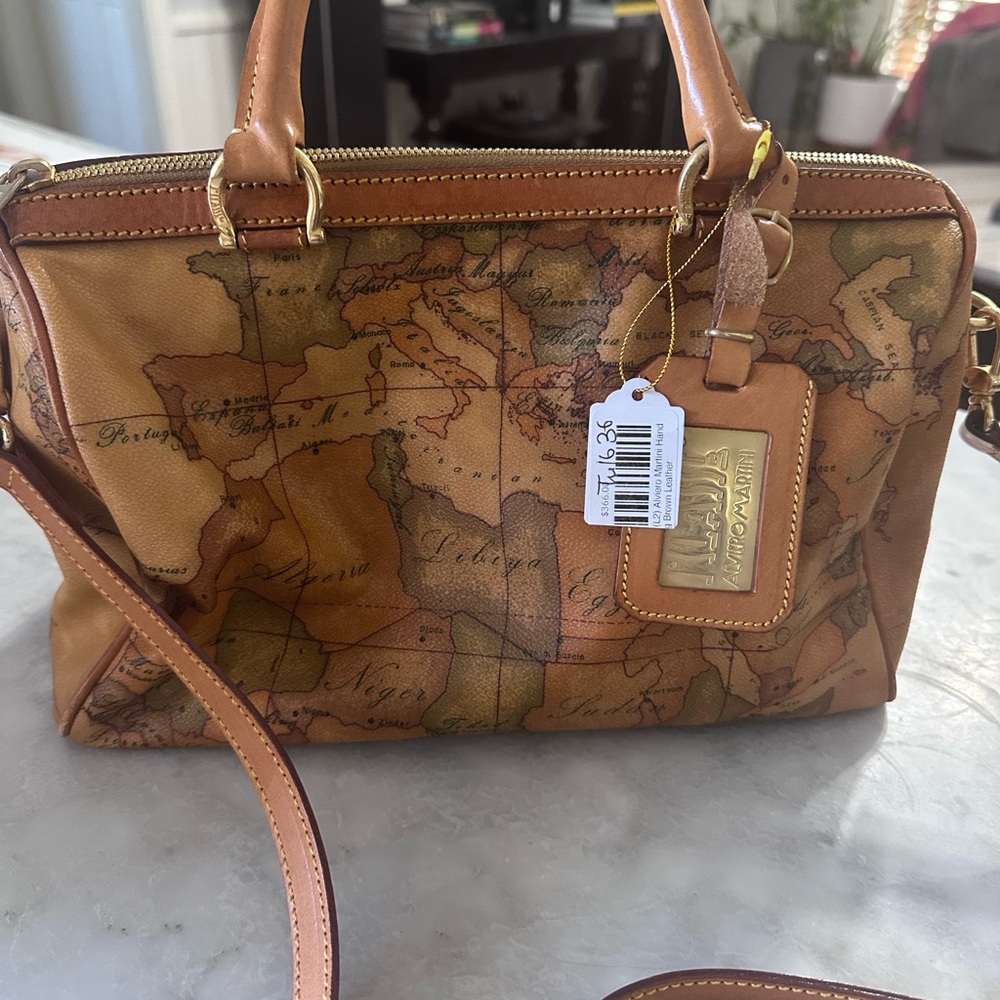 Alviero Martini Geo Map Handbag